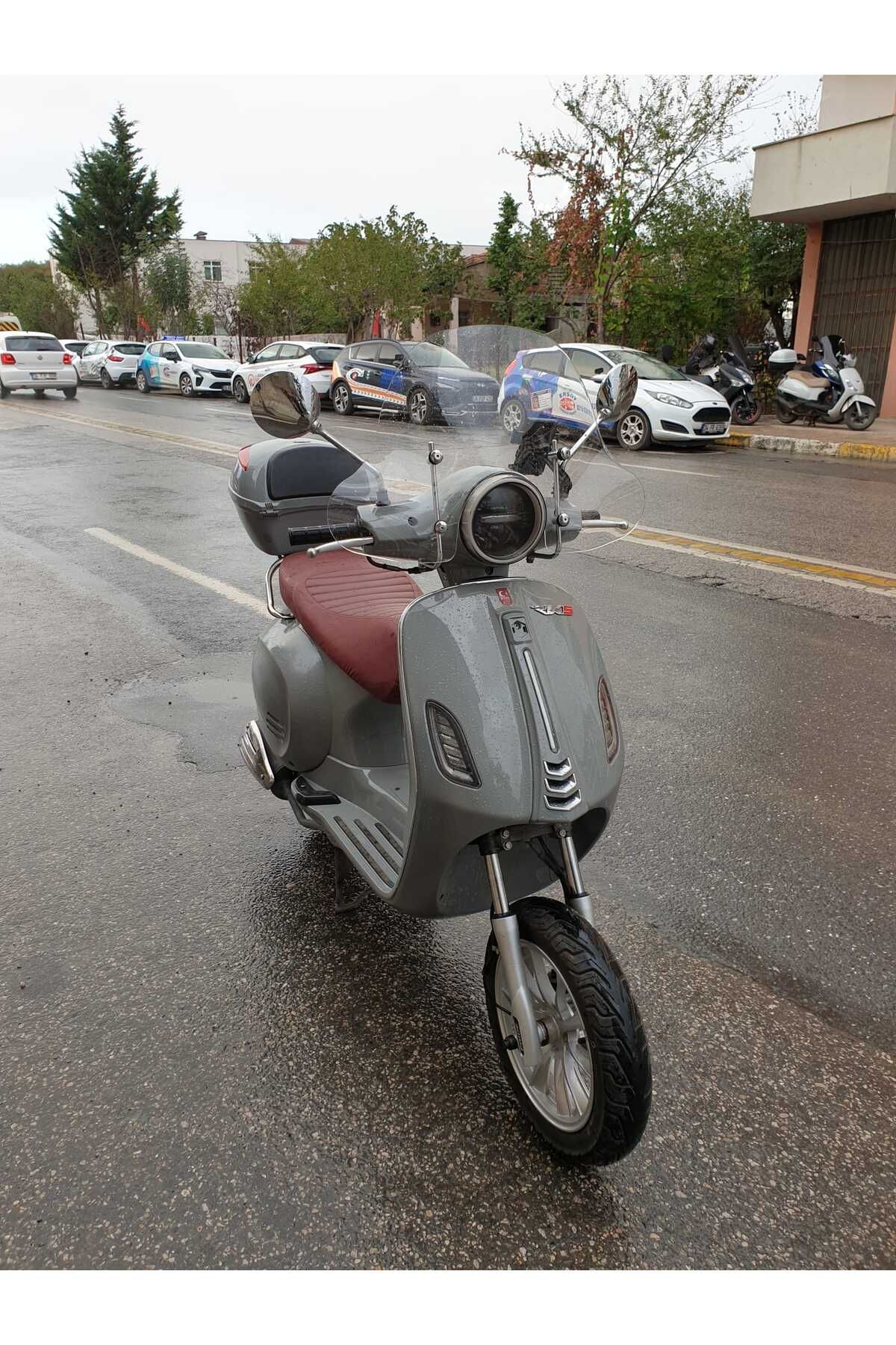 RKS Pride 125 Siperlik Ön Cam 2023-2025 Model 39cm Şeffaf Renkli 4mm APARAT GÖNDERİLMEYECEK