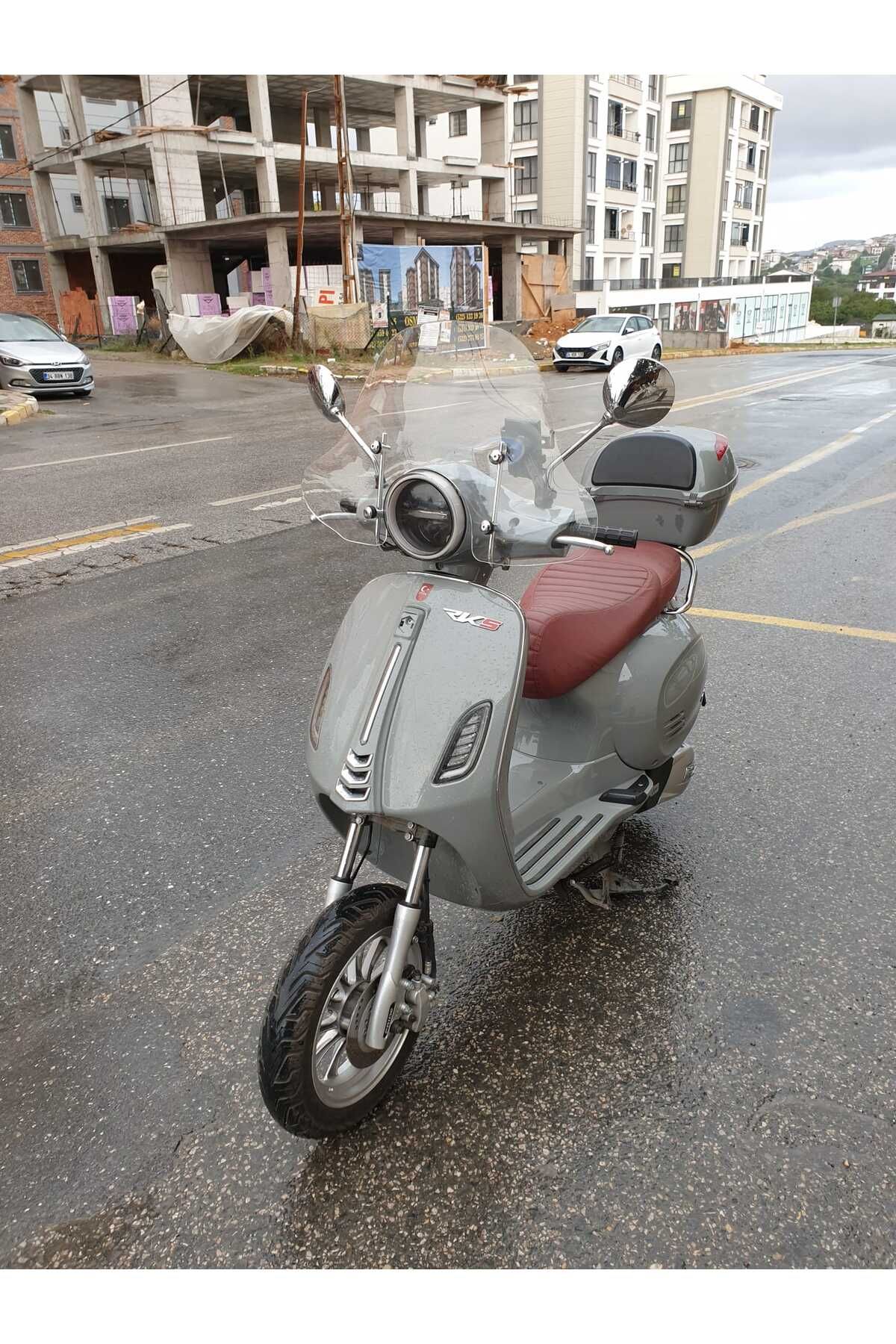RKS Pride 125 Siperlik Ön Cam 2023-2025 Model 39cm Şeffaf Renkli 4mm APARAT GÖNDERİLMEYECEK
