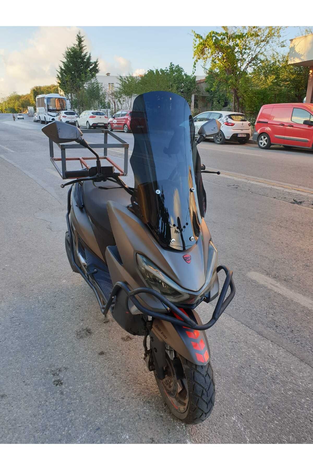RKS Newlight 125 Siperlik Ön Cam 2021-2022 Model 65cm Siyah Renkli 4mm PRO MODELE UYMAZ