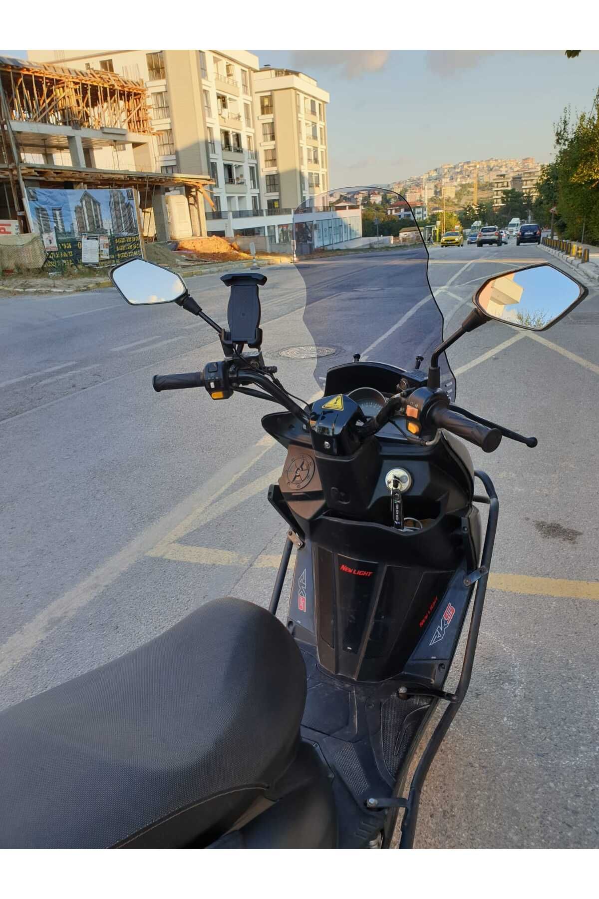RKS Newlight 125 Siperlik Ön Cam 2021-2022 Model 55cm Füme Renkli 4mm PRO MODELE UYMAZ