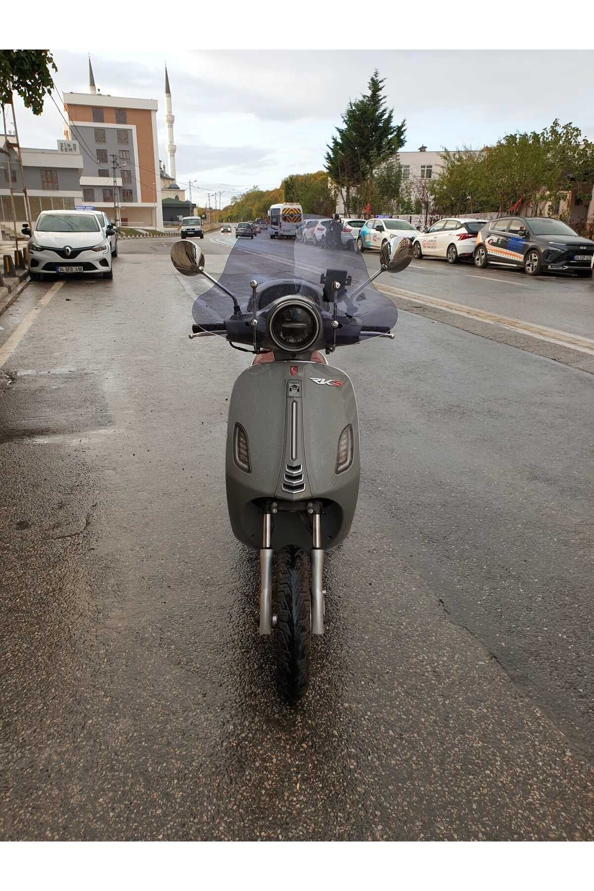 RKS Pride 125 Siperlik Ön Cam 2023-2025 Model 39cm Füme Renkli 4mm APARAT GÖNDERİLMEYECEK