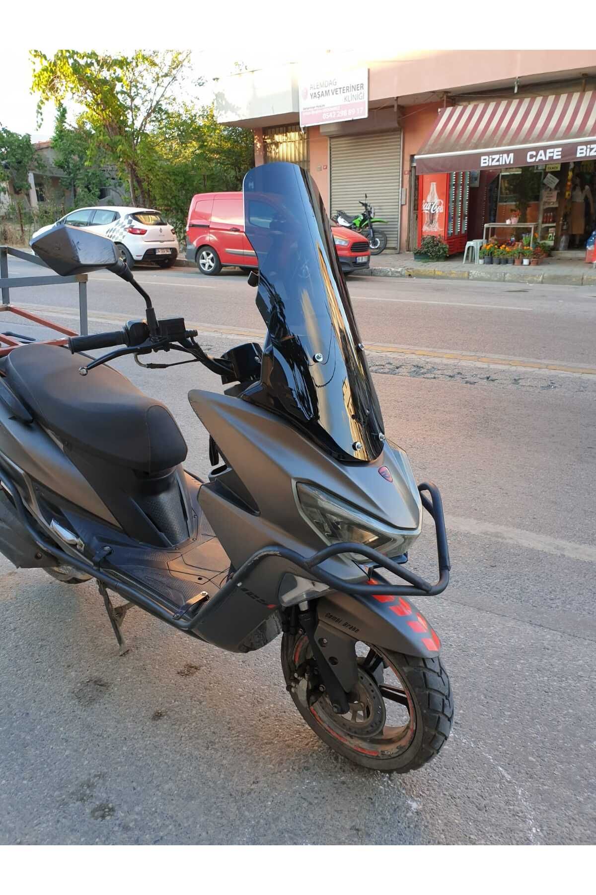 RKS Newlight 125 Siperlik Ön Cam 2021-2022 Model 65cm Siyah Renkli 4mm PRO MODELE UYMAZ