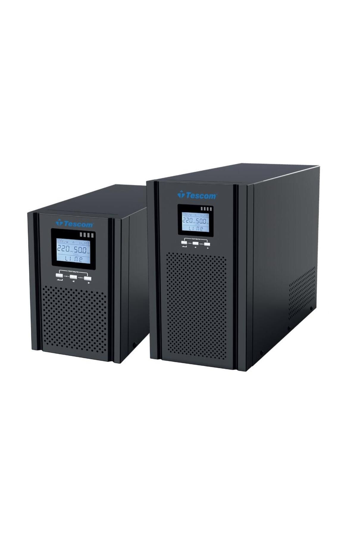 Vobotek Teknoloji Tescom Teos+ 1 kVA (2x 7AH) 1F-1F On Line 4-8dk
