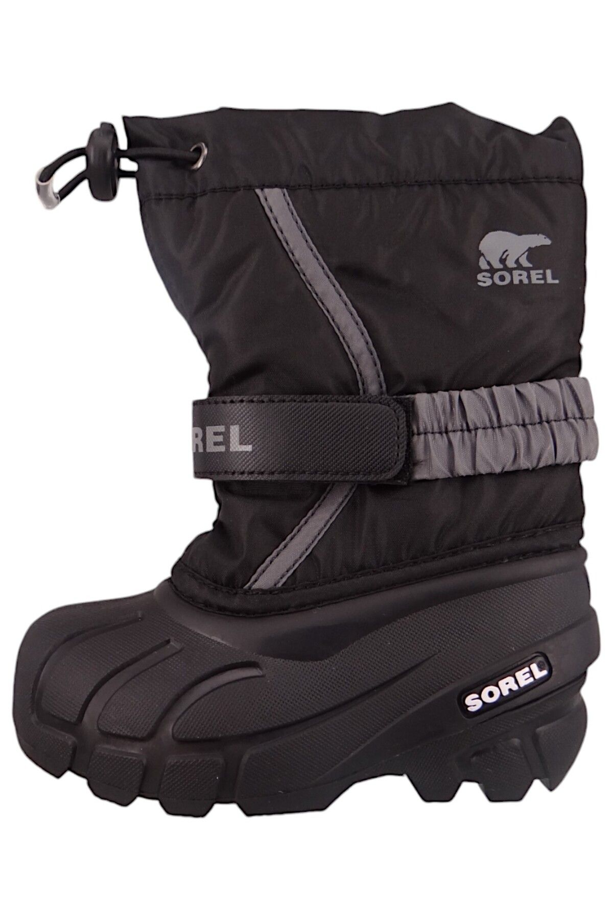 Sorel-Kinder Stiefel Winterschuhe Flurry 2114082 Schwarz 016 Black mit Wasserdichtem Thermogummi & 2,5 3