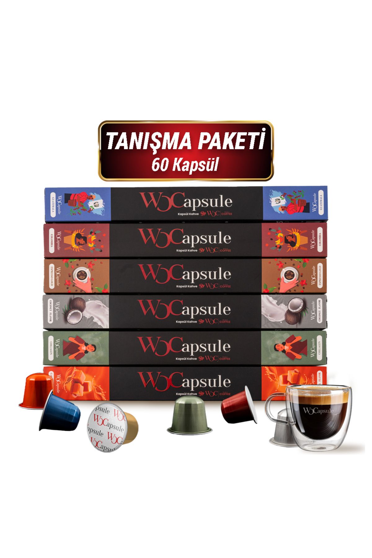 WOC COFFEE WOCapsule Nespresso Uyumlu Kapsül Kahve 60'li Tanışma Paketi