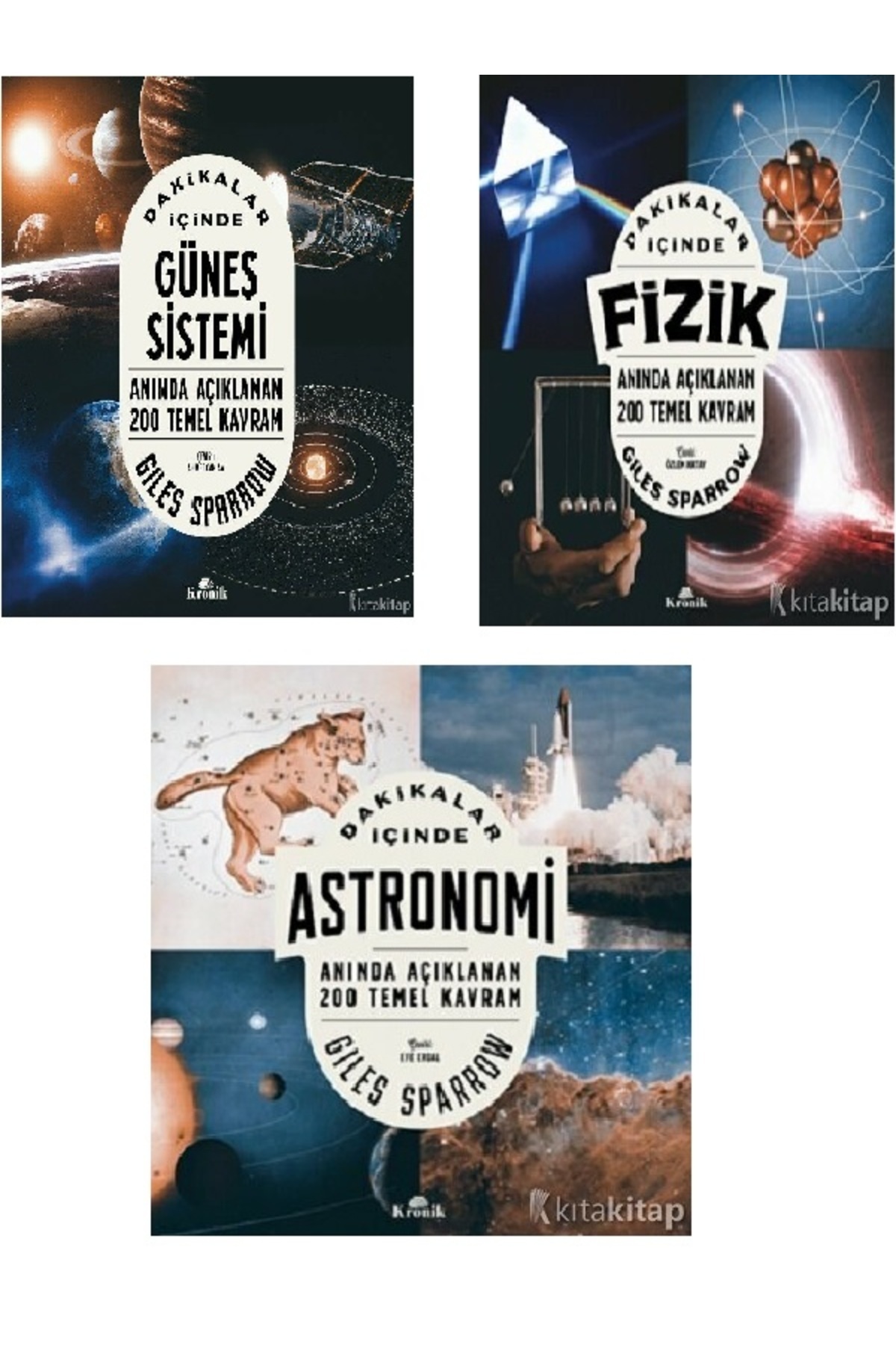 Kronik Kitap Dakikalar İçinde Güneş Sistemi - Fizik - Astronomi - Giles Sparrow 3 KİTAP ( ÜCRETSİZ KARGO )