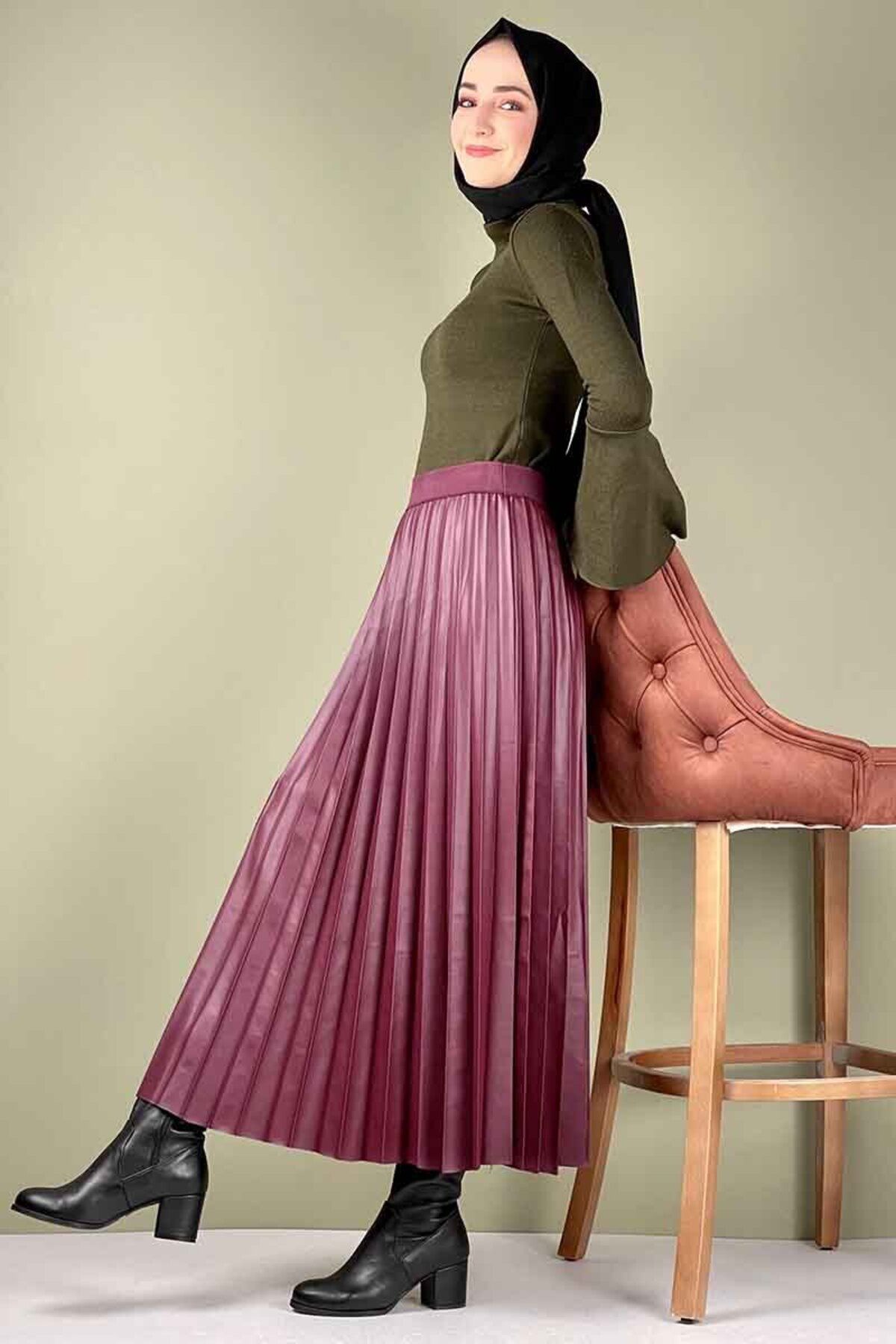 EPSWorld Moda Çizgi Etek