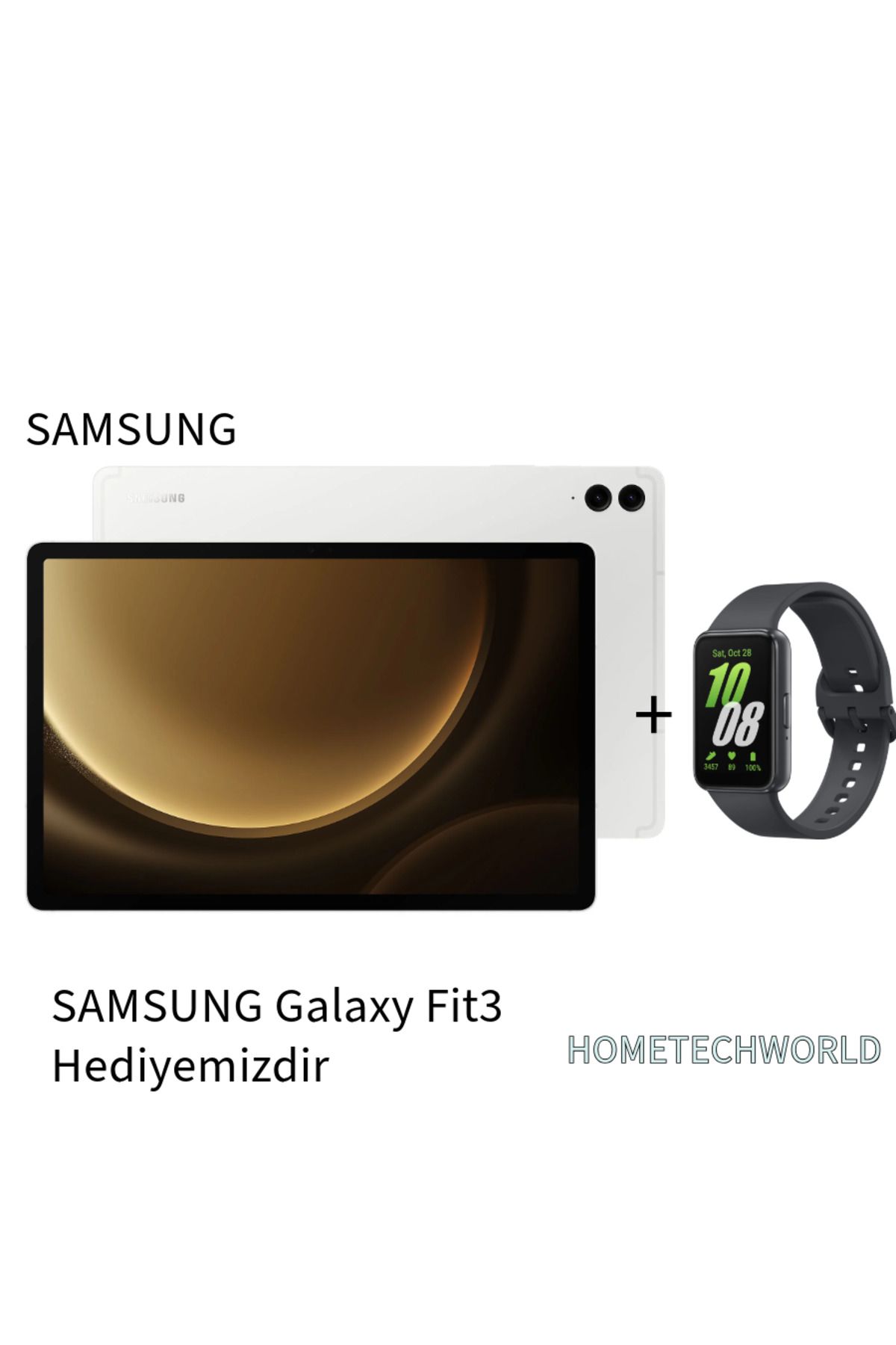 Samsung Galaxy Tab Fe+ 8/128gb Gümüş Tablet + Galaxy Fit 3 Akıllı Bileklik Hedi̇ye Hometechworld