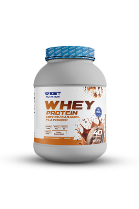 West Nutrition Whey Protein Tozu 1200 gr 40 Servis Kahve & Karamel Aromalı
