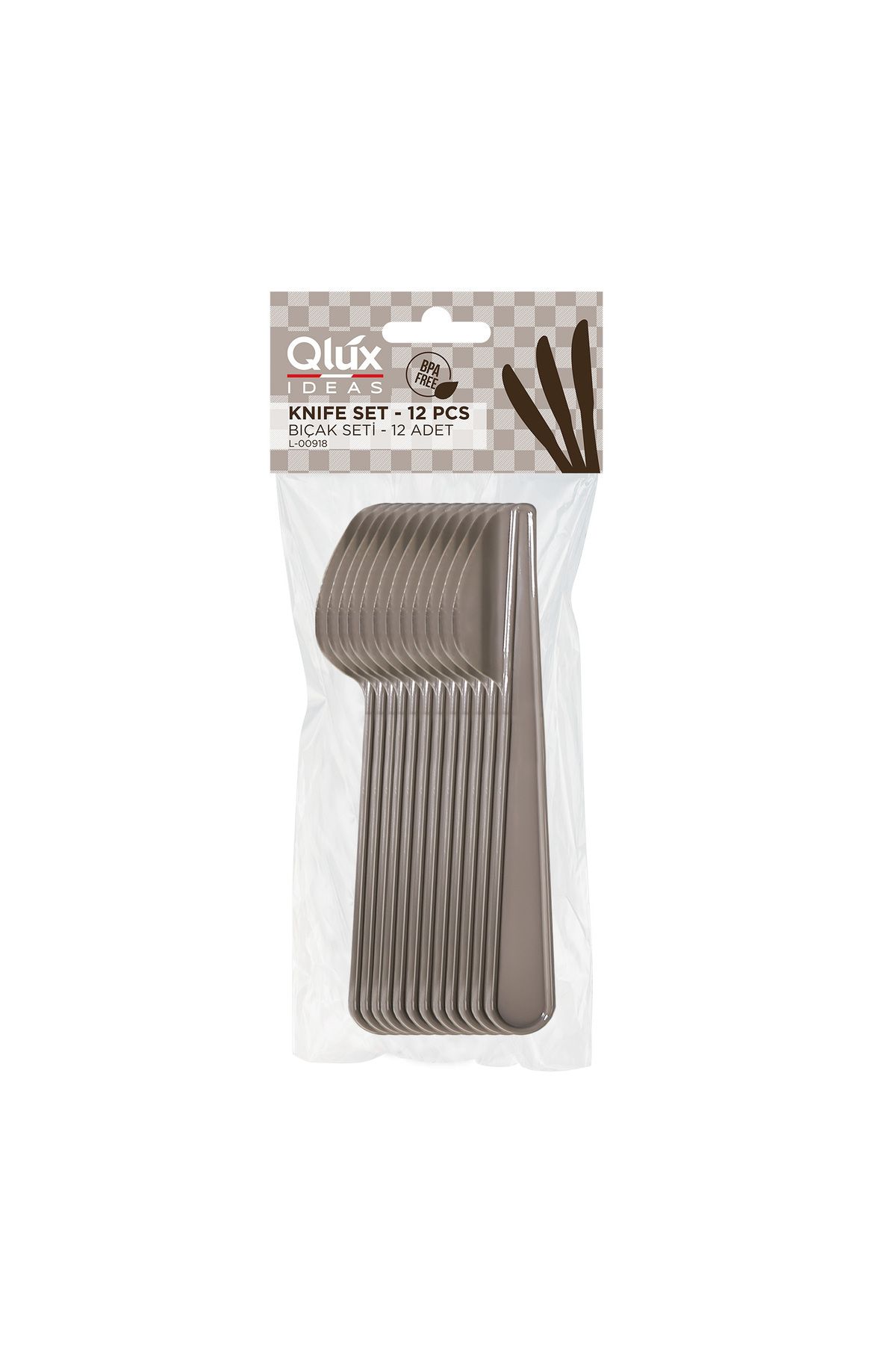 QLUX IDEAS piknik bıçak seti BPA içermez plastik Bıçak KAmp Piknik okul bıçak seti