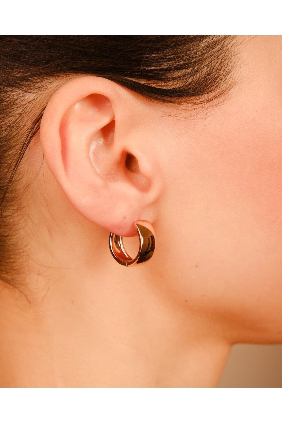 Lekka Design-Women's Jewelry Non-Tarnish Steel Luxury Oval Shiny Earrings 5