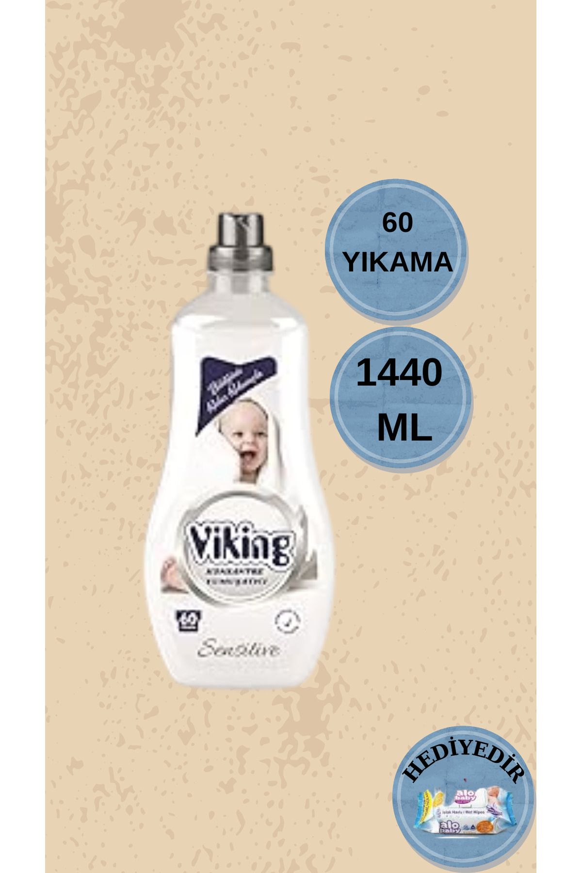 Viking Konsantre Çamaşır Yumuşatıcısı Sensitive 1440 Ml 1 Adet