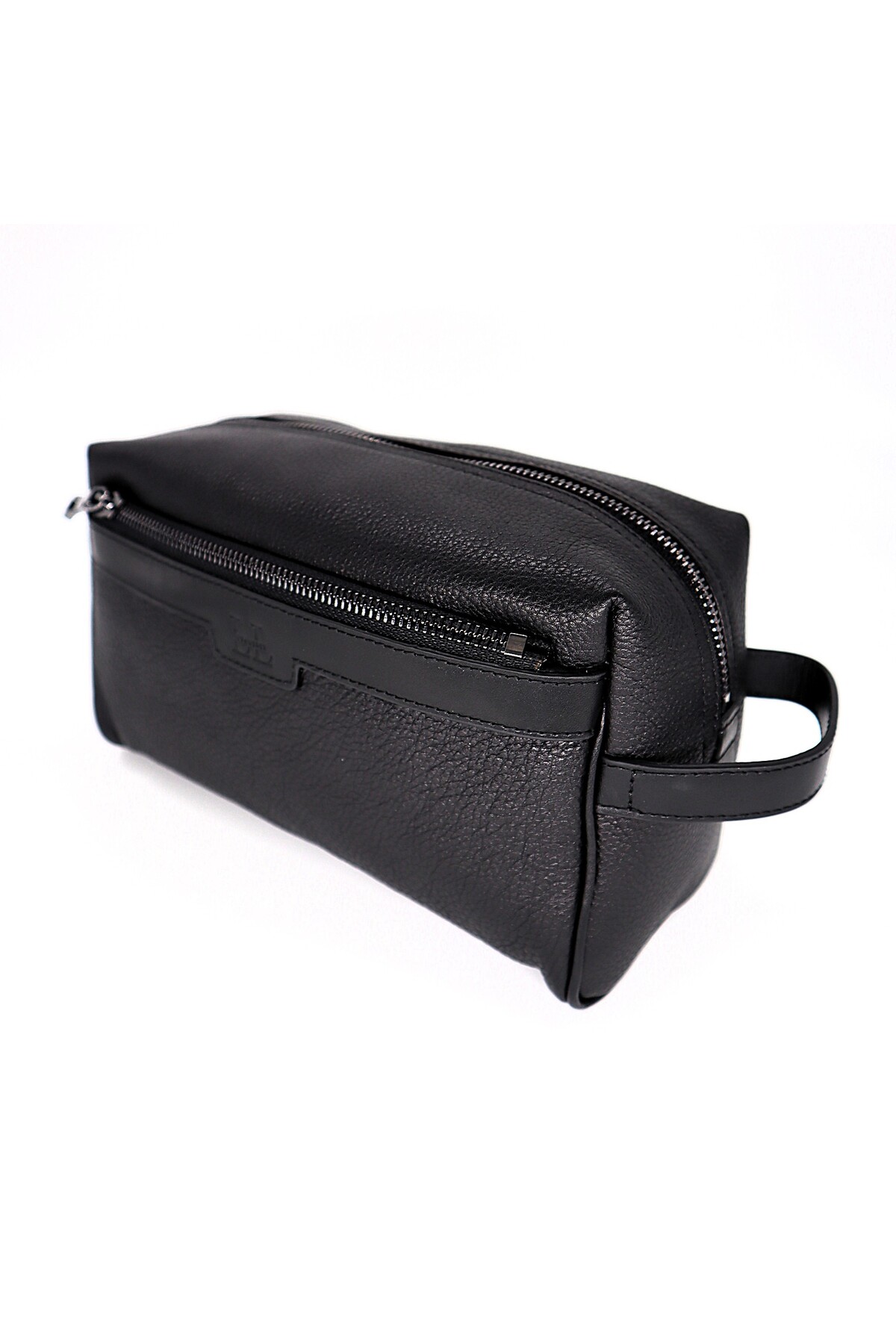 Lux Leder Hakiki Floater Deri Seyahat / Traş Çantası Dopp Kit görsel 3