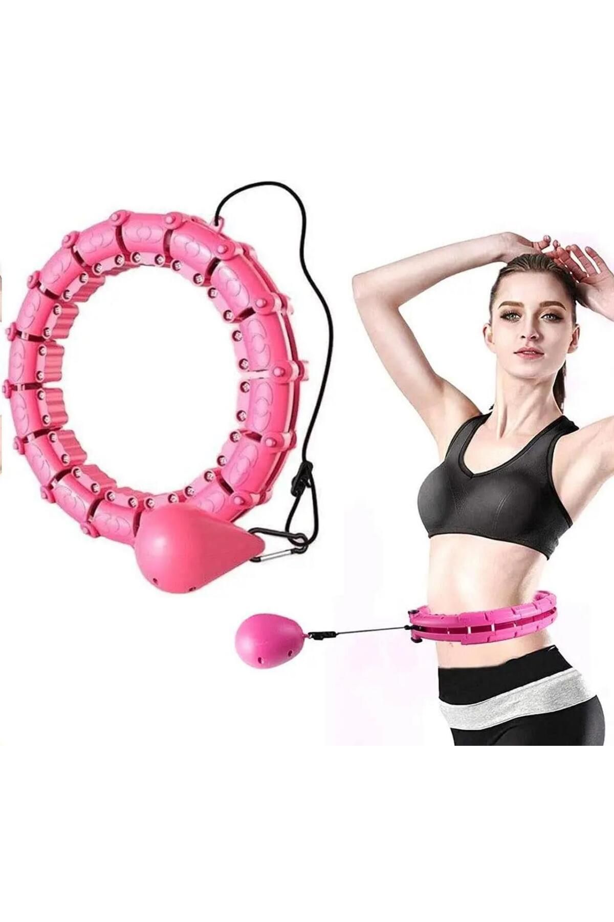 Clifton Akıllı Hula Hoop Çemberi 24 Bölüm Parça Mor Renk Fitness Spor Zayıflama Egzersiz Halkası