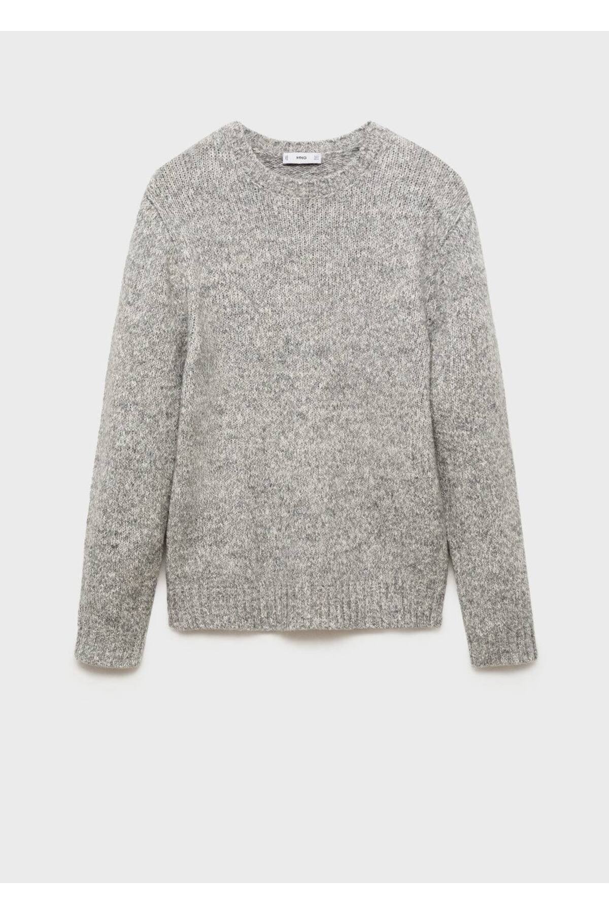 MANGO Man-Pullover of Burnt-Out Wool and Cotton 3