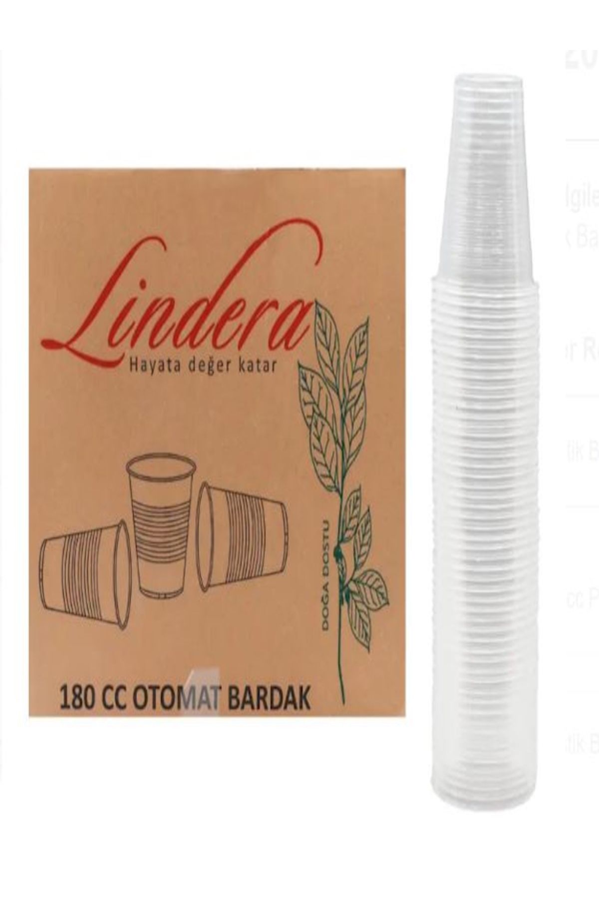 Lindera Plastik Bardak 1,2 gr 3000 Adet