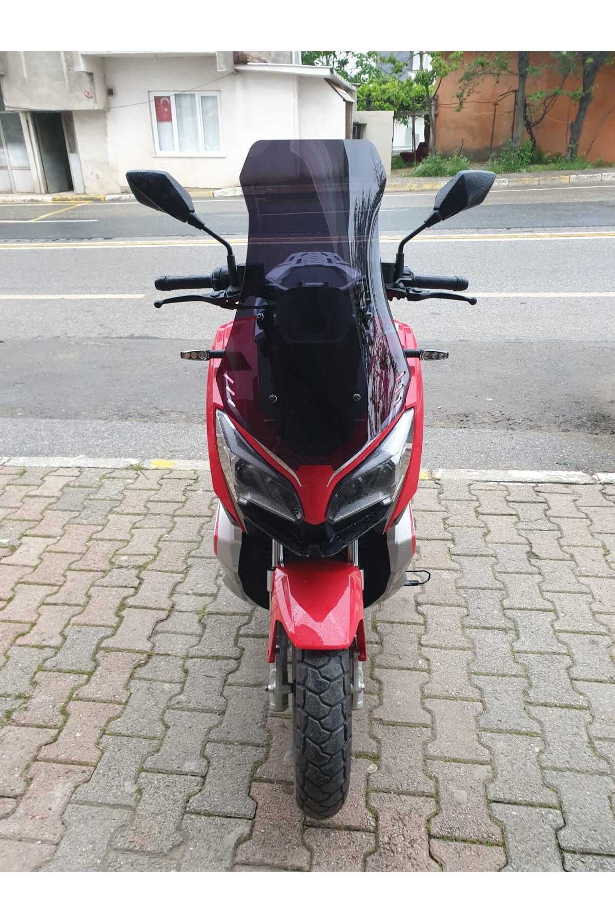 RKS Reale 125 Siperlik Ön Cam 2023-2025 Model 65cm Siyah Renkli 4mm ORTA BOYLU CAM