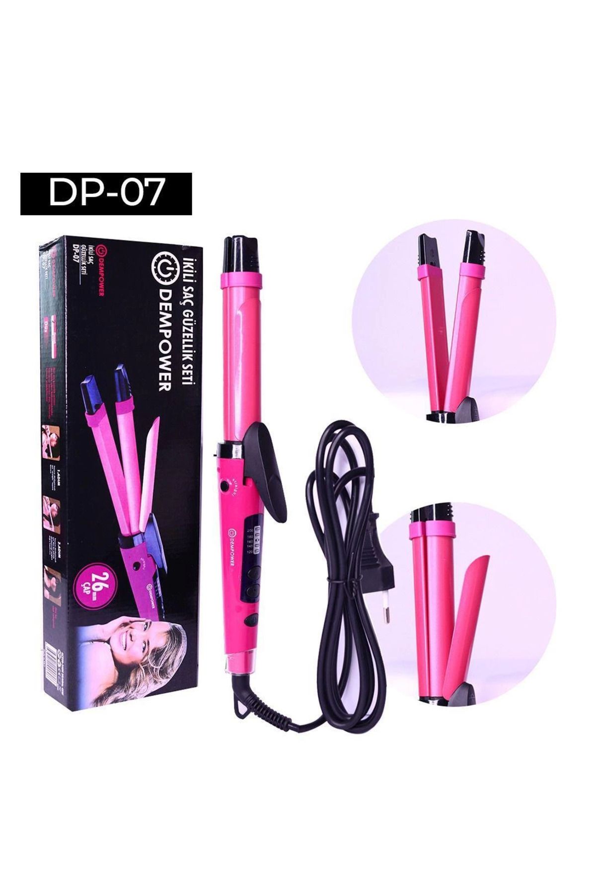 Easy Tedarik Dempower 2in1 Saç Düzleştirici Maşa