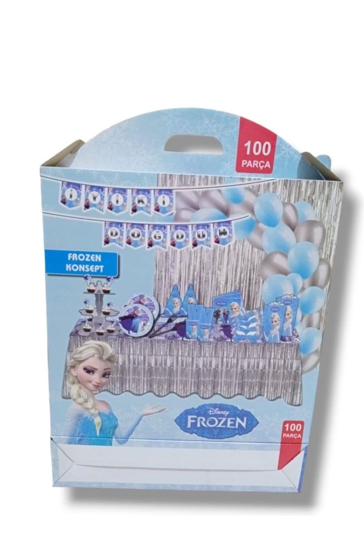 Papatya Süs Evi Frozen Konsept Parti Seti 100'lü