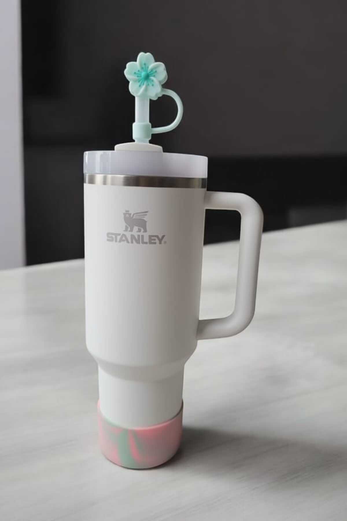 Silikon-Stiefel Mit Strass Für Stanley Quencher – Rutschfester Schutz, Für 7–7,5 Cm Becherbasis | Glitzerndes Cup-Accessoire