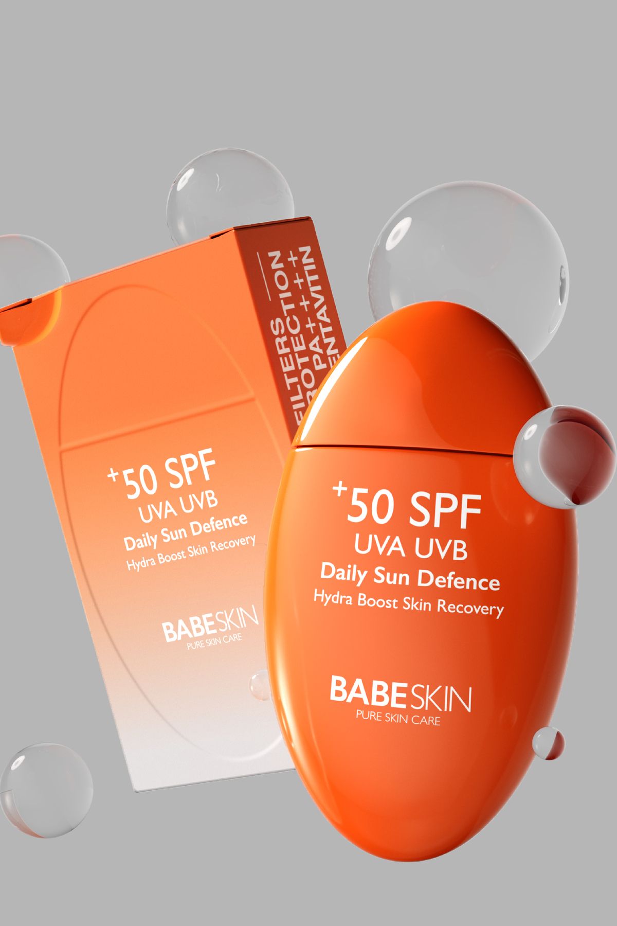 کرم ضد آفتاب موثر و مرطوب کننده پوست های حساس Babeskin با SPF 50، 50 میلی لیتر