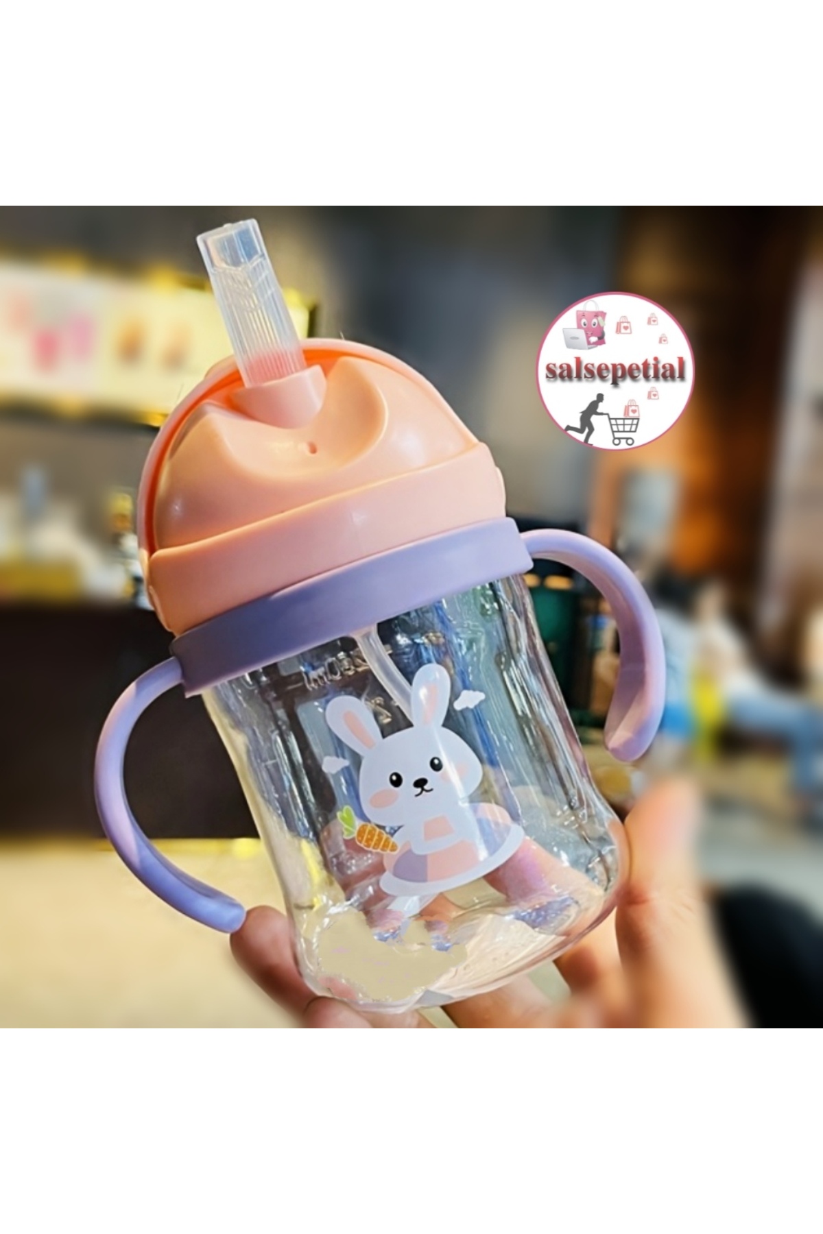 Salsepetial Türkçe Konuşan Şarkı Söyleyen 23cm Et Bebek 250ml Figürlü Pipetli Bebek Matara Biberon 2'li Set fotoğrafı 6 (önizleme)