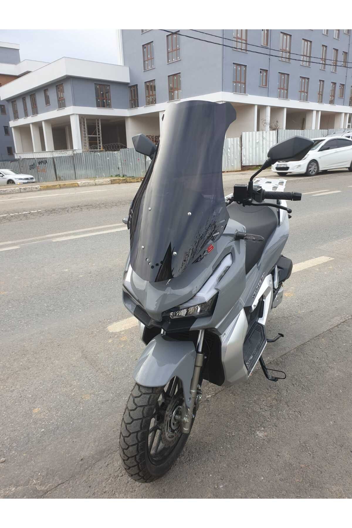 RKS Veloce 150 Siperlik Ön Cam 2023-2025 Model 65cm Siyah Renkli 4mm ORTA BOYLU CAM