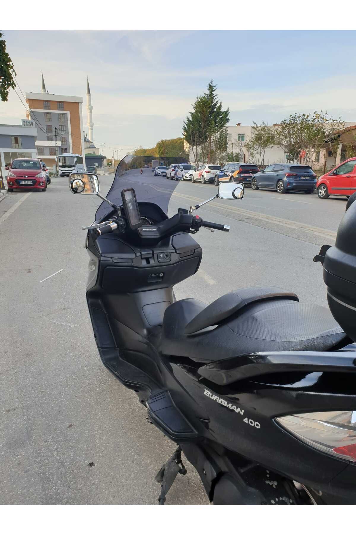 Suzuki Burgman 400 K7 Siperlik Ön Cam 2007 2015 Model 70cm Füme Renkli 4mm