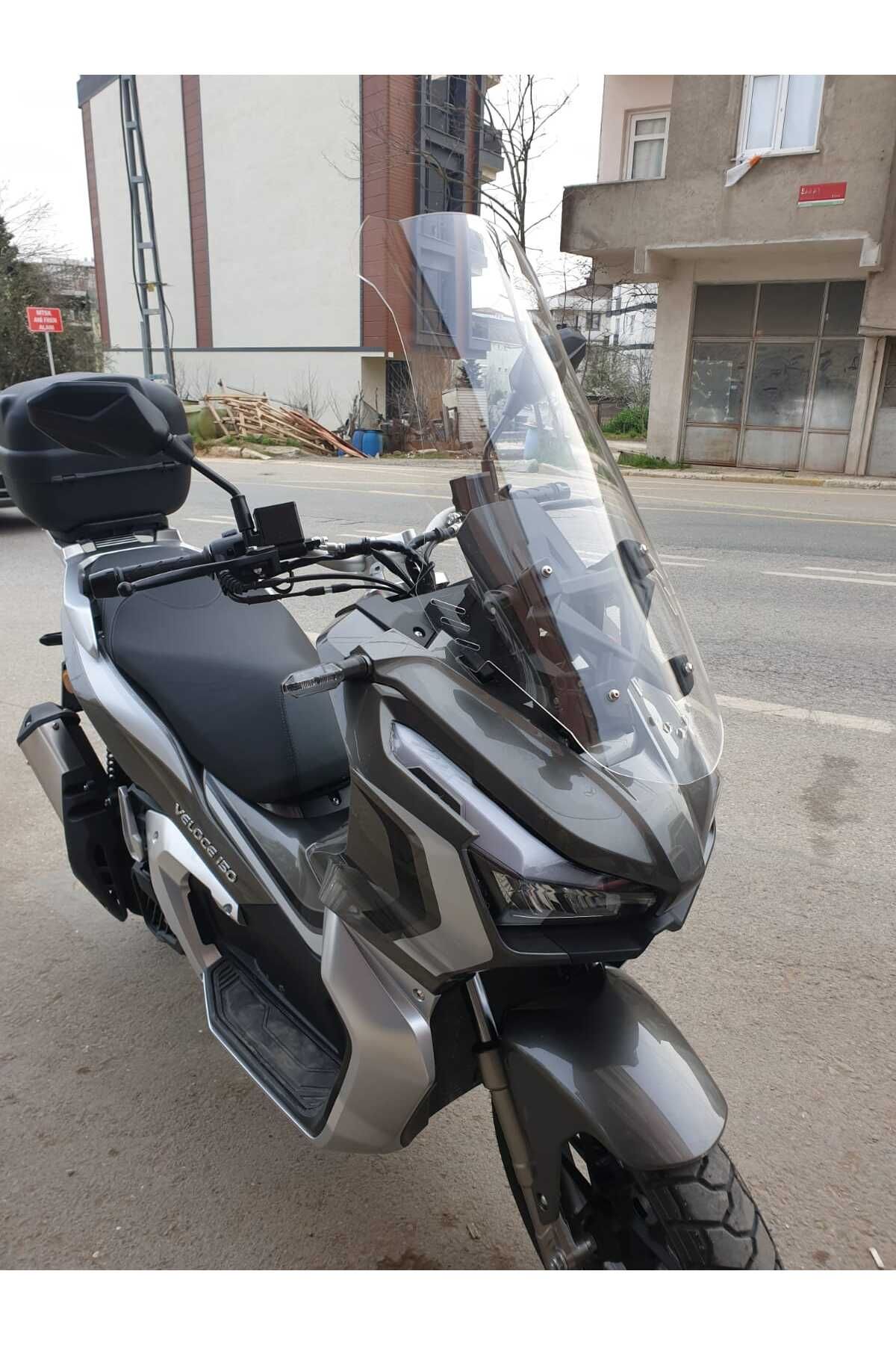 RKS Veloce 150 Siperlik Ön Cam 2023-2025 Model 75cm Şeffaf 4mm UZUN CAM