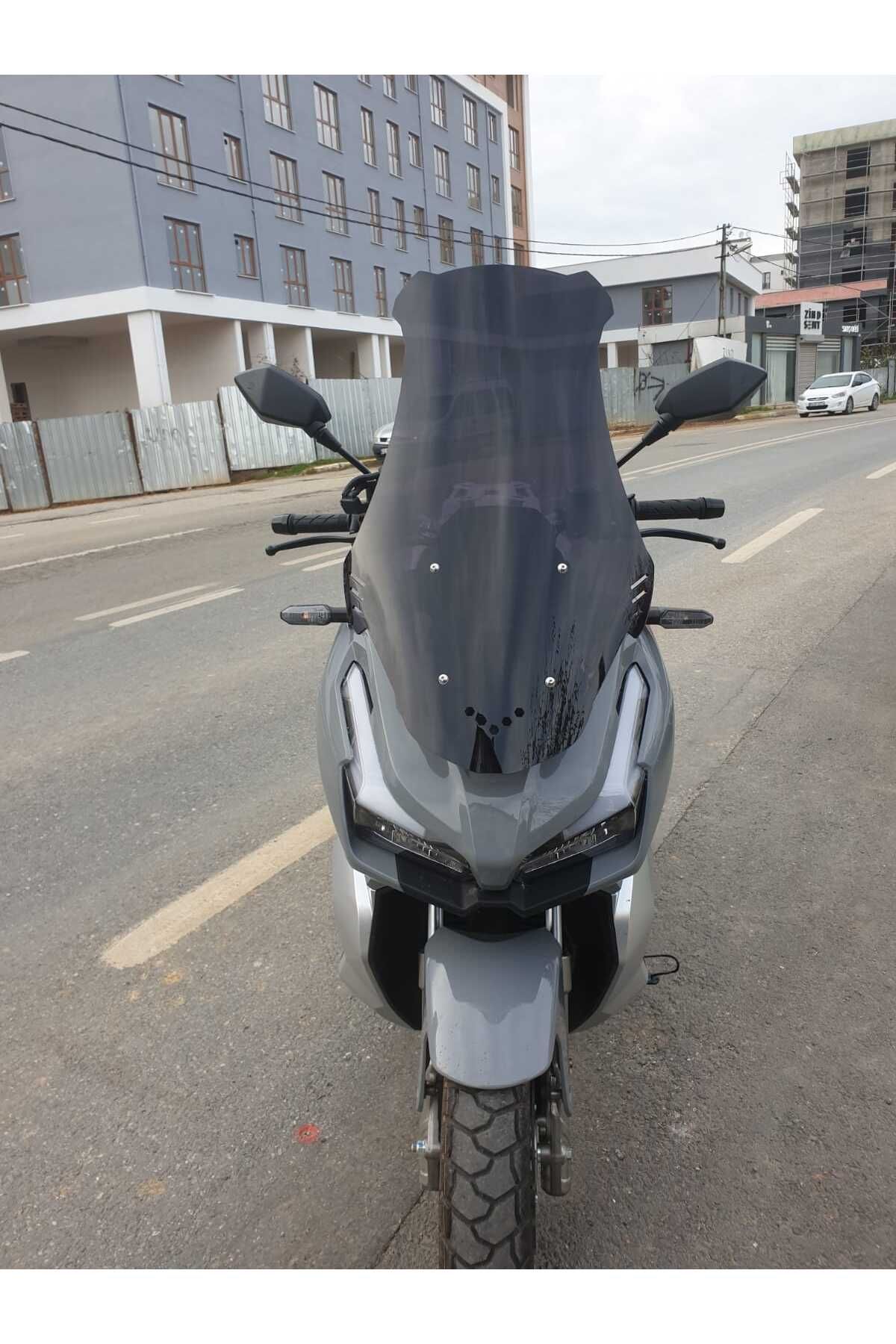 RKS Veloce 150 Siperlik Ön Cam 2023-2025 Model 65cm Siyah Renkli 4mm ORTA BOYLU CAM