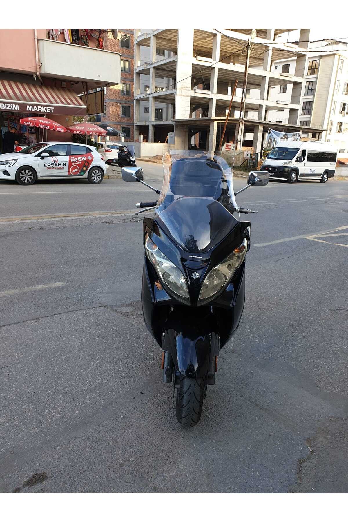 Suzuki Burgman 400 K7 Siperlik Ön Cam 2007 2015 Model 70cm Şeffaf Renkli 4mm