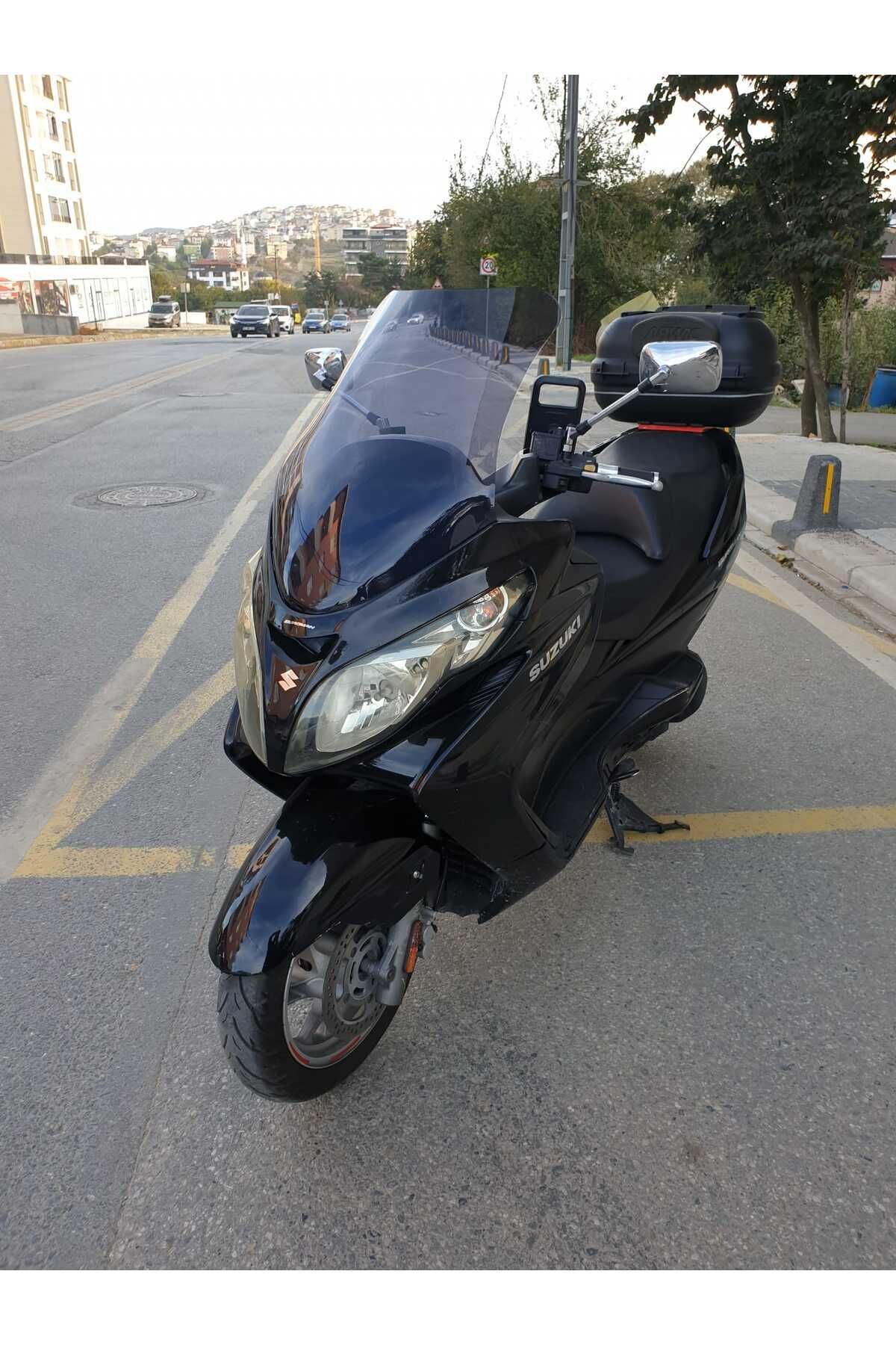 Suzuki Burgman 400 K7 Siperlik Ön Cam 2007 2015 Model 70cm Füme Renkli 4mm