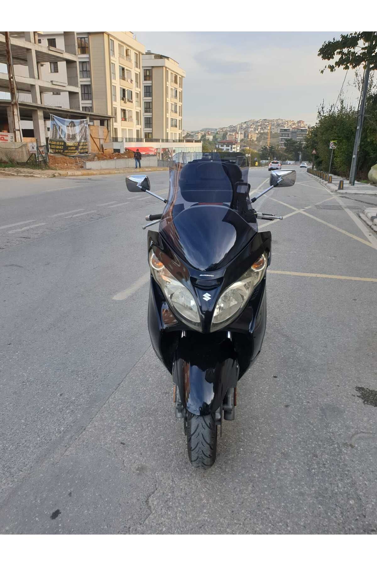 Suzuki Burgman 400 K7 Siperlik Ön Cam 2007 2015 Model 70cm Füme Renkli 4mm