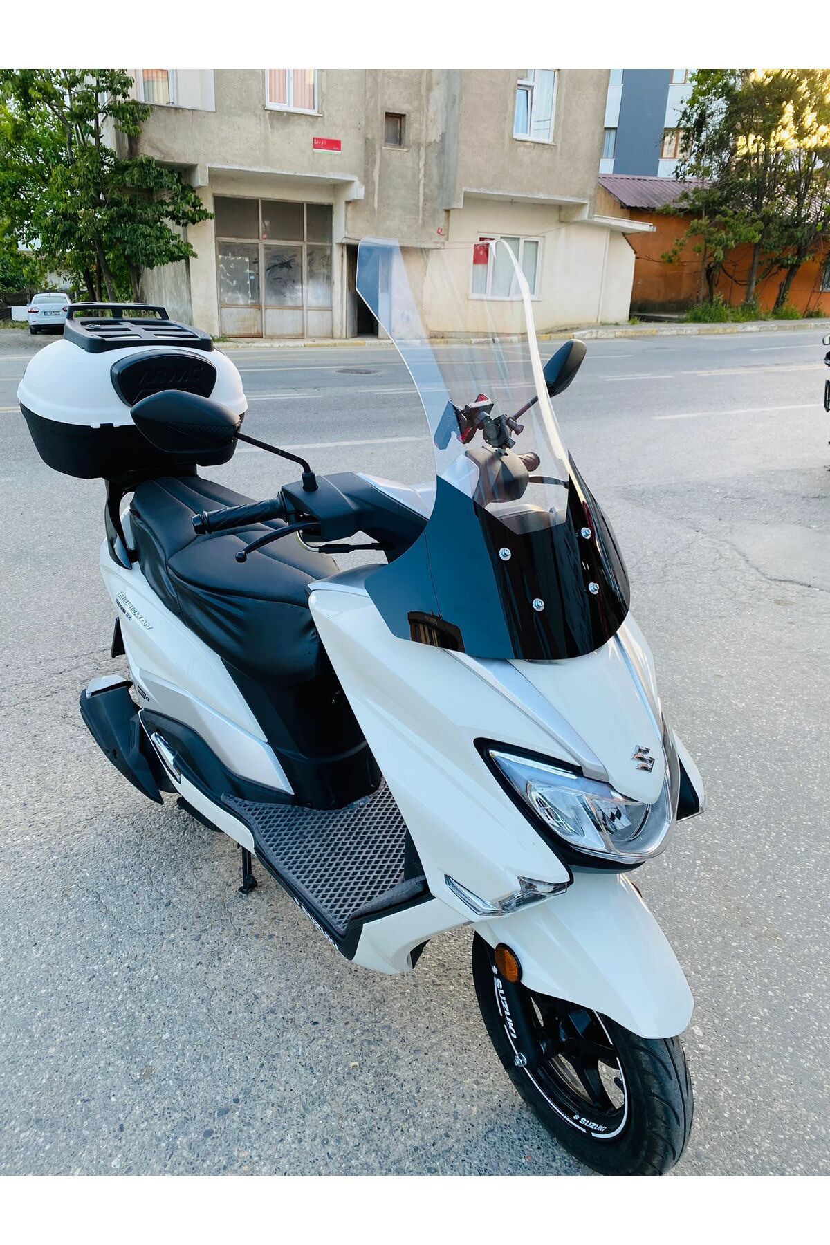 Suzuki Burgman Street EX 125 Siperlik Ön Cam 2023-2025 Model 62cm Şeffaf Renkli 4mm