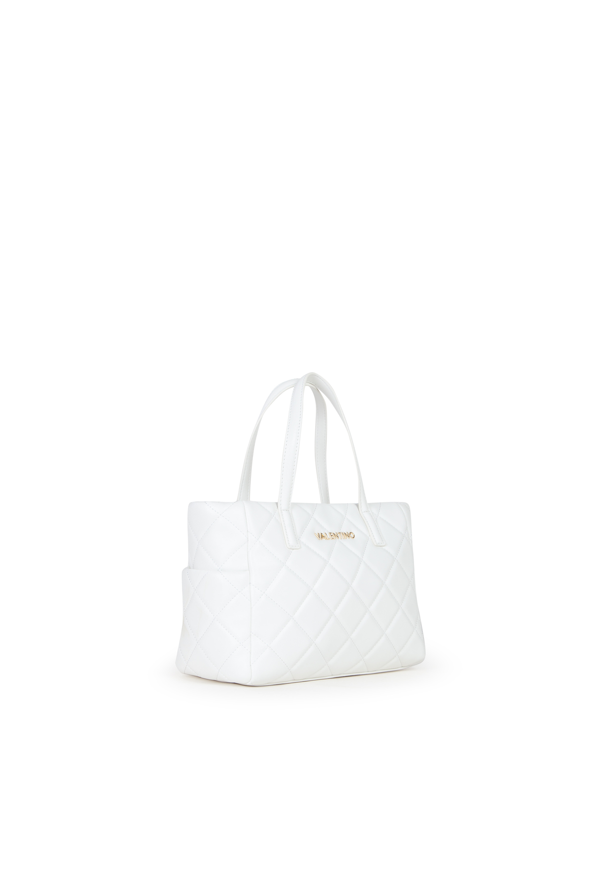 Valentino Okarina-Einkaufstasche, Weiß, VBS3KK36R