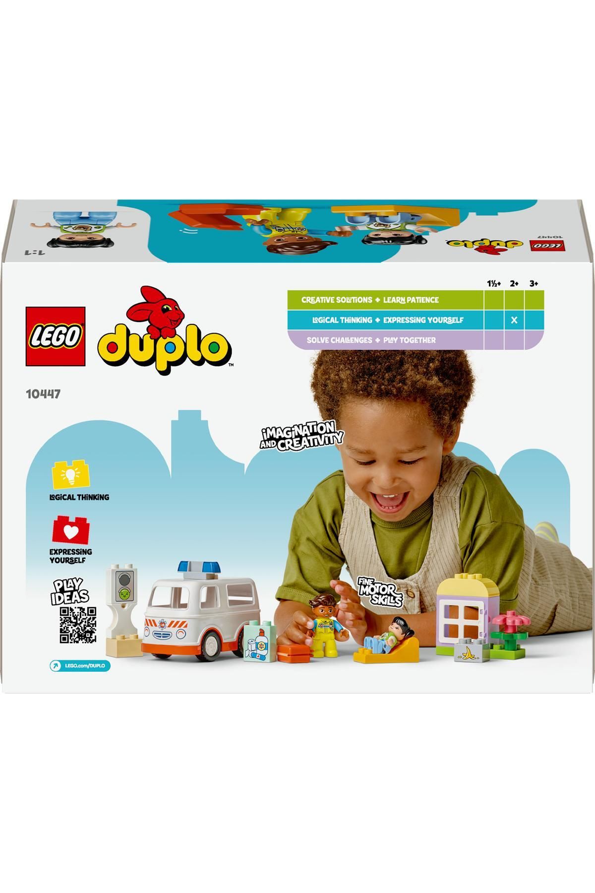LEGO-® DUPLO® Ambulance & Driver for Pretend Play 10447 4