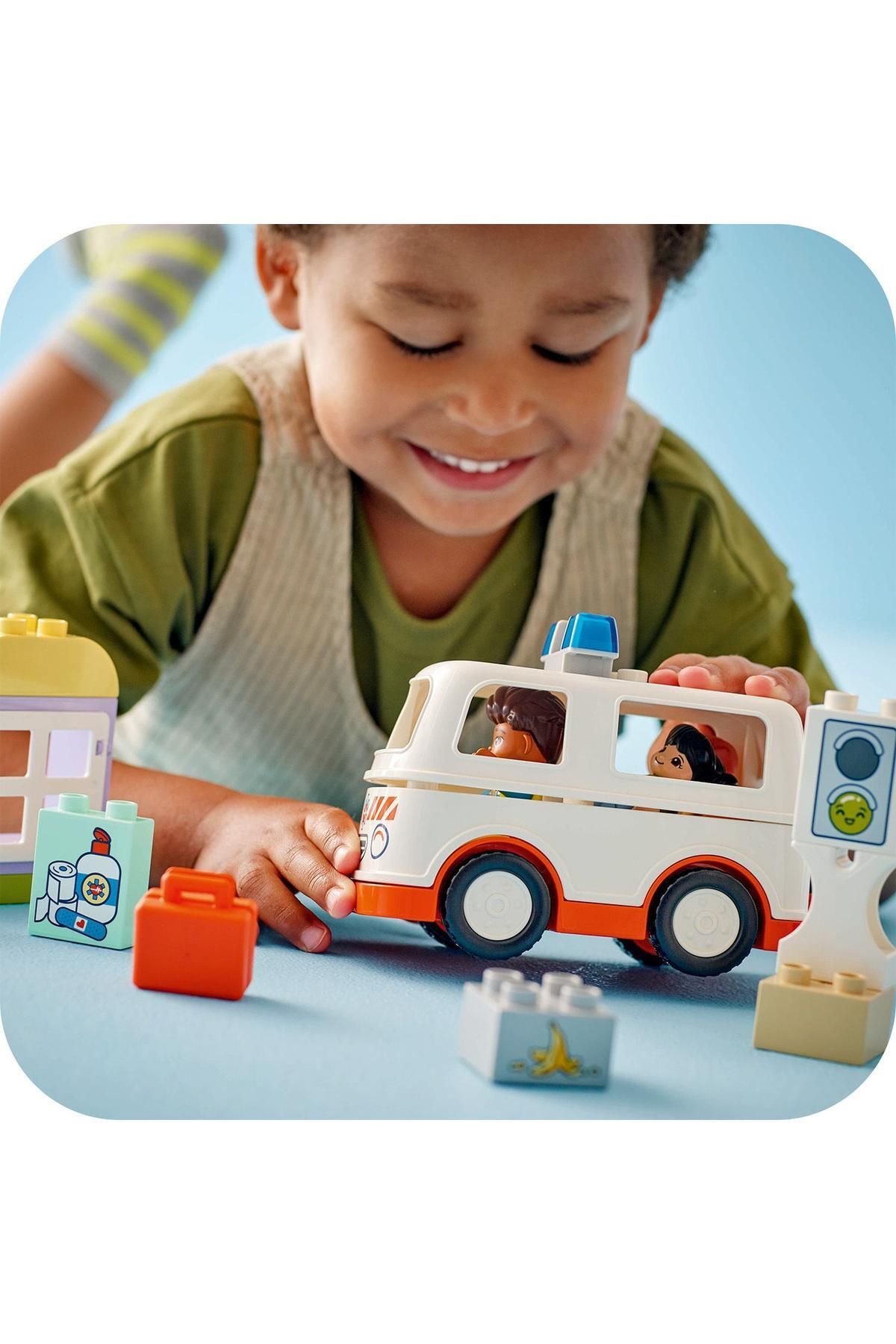 LEGO-® DUPLO® Ambulance & Driver for Pretend Play 10447 9