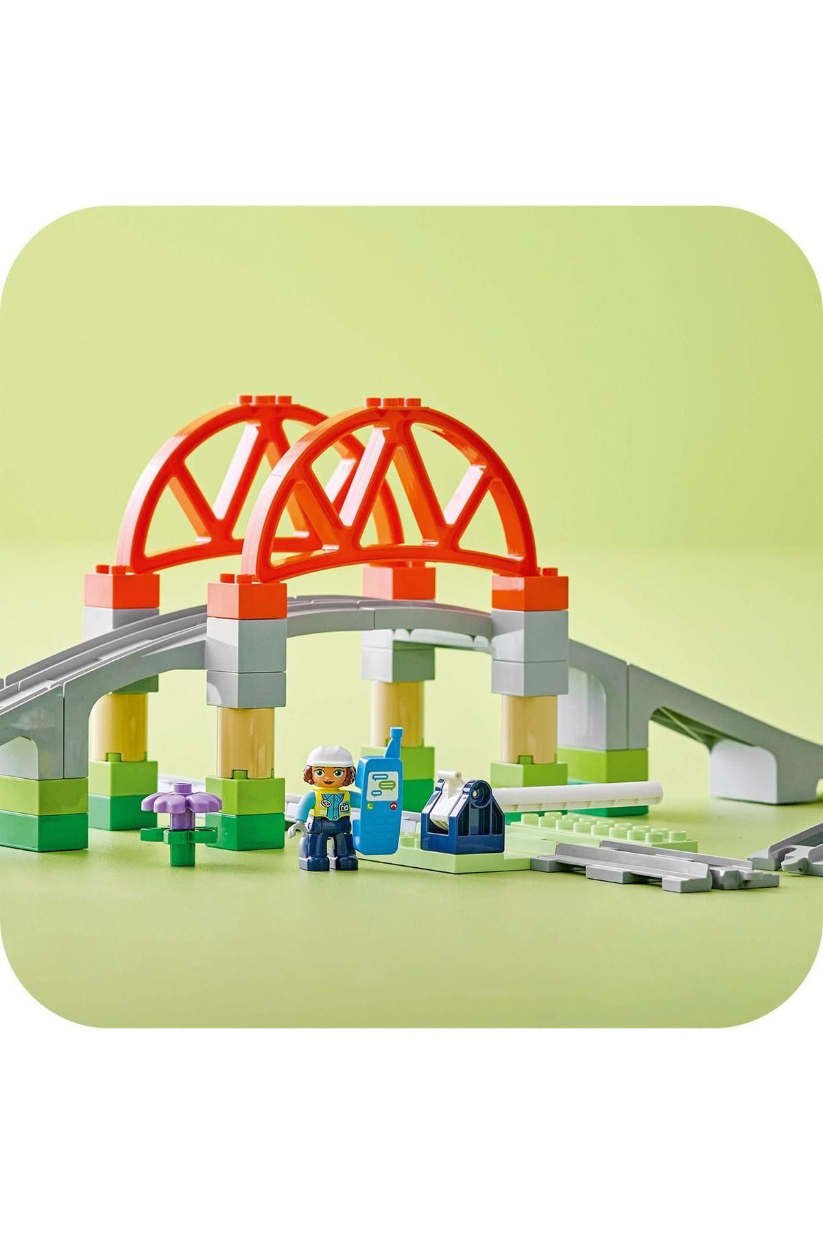 LEGO-® مجموعة توسيع جسر ومسارات قطار المدينة DUPLO® 10426 9