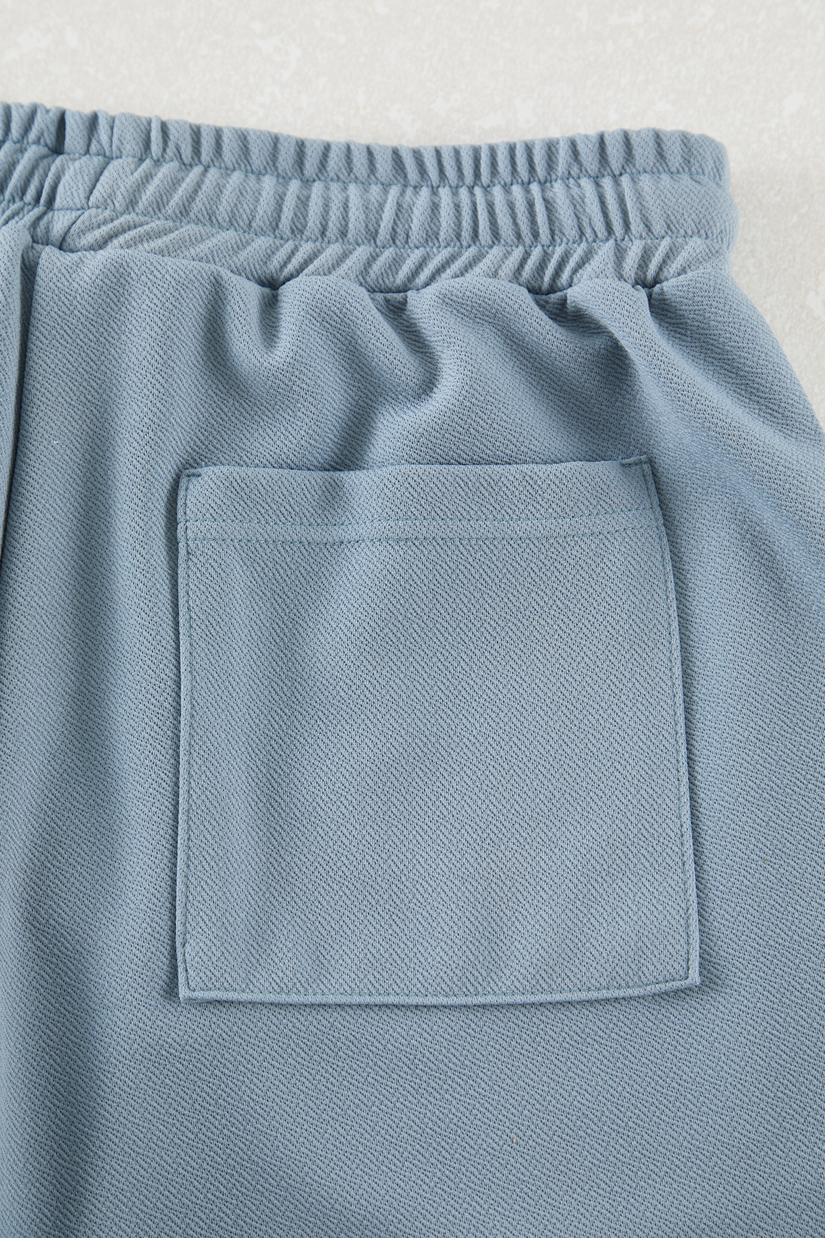 Trendyolmilla  Mavi Regular/Normal Kesim Dokulu Basic Şort & Bermuda TMNSS25SR00022 - Görsel 6