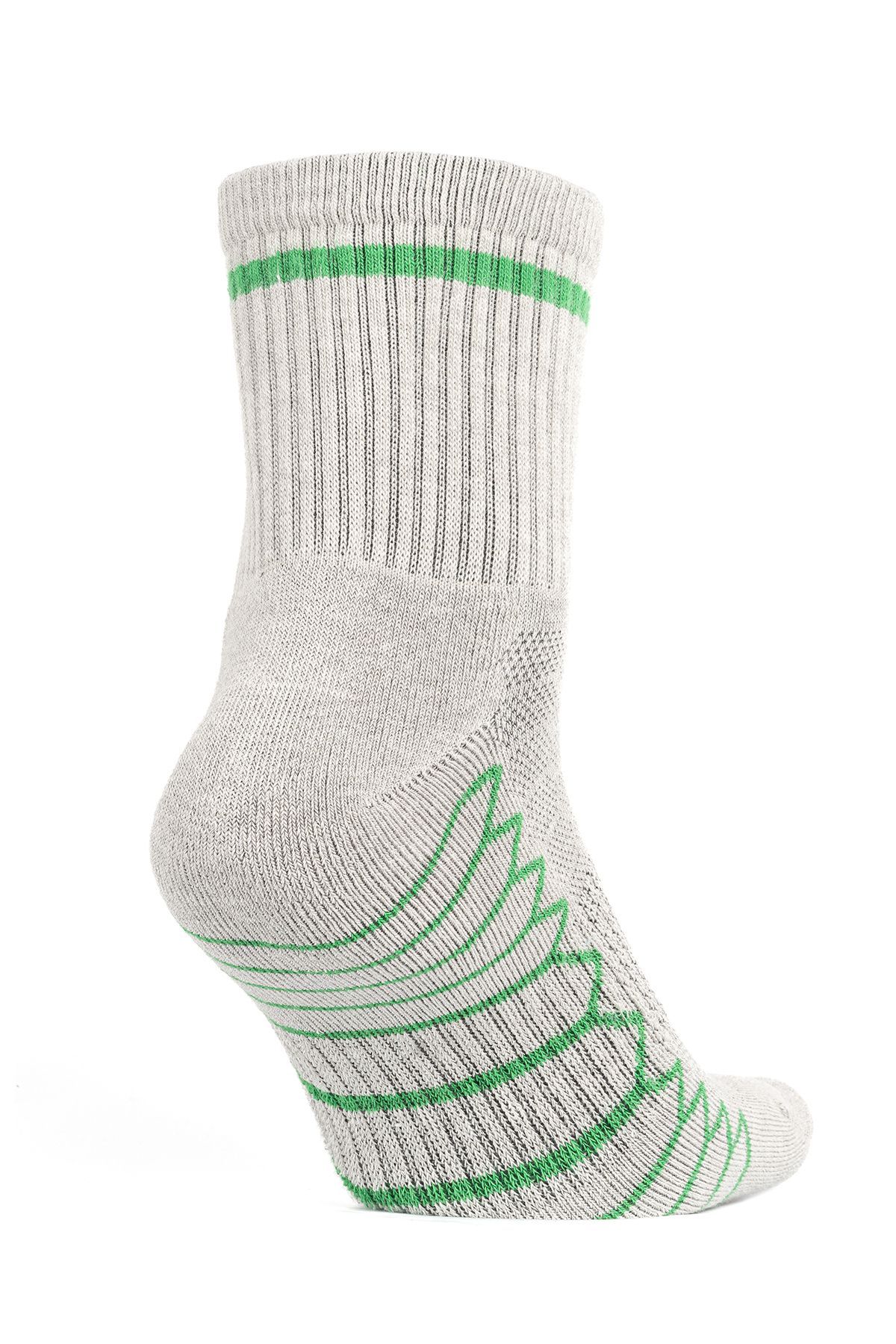 Bonny Silver-No Smell Running and Walking Women's Green Socket Silver Socks 4