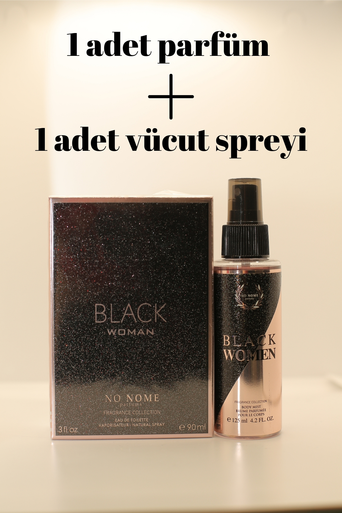 NO NOME 096 Black Opium Muadil Women Kadın Parfümü 90 ml Edt 096 Body Mist Kadın Vücut Spreyi 125 ml — 04456