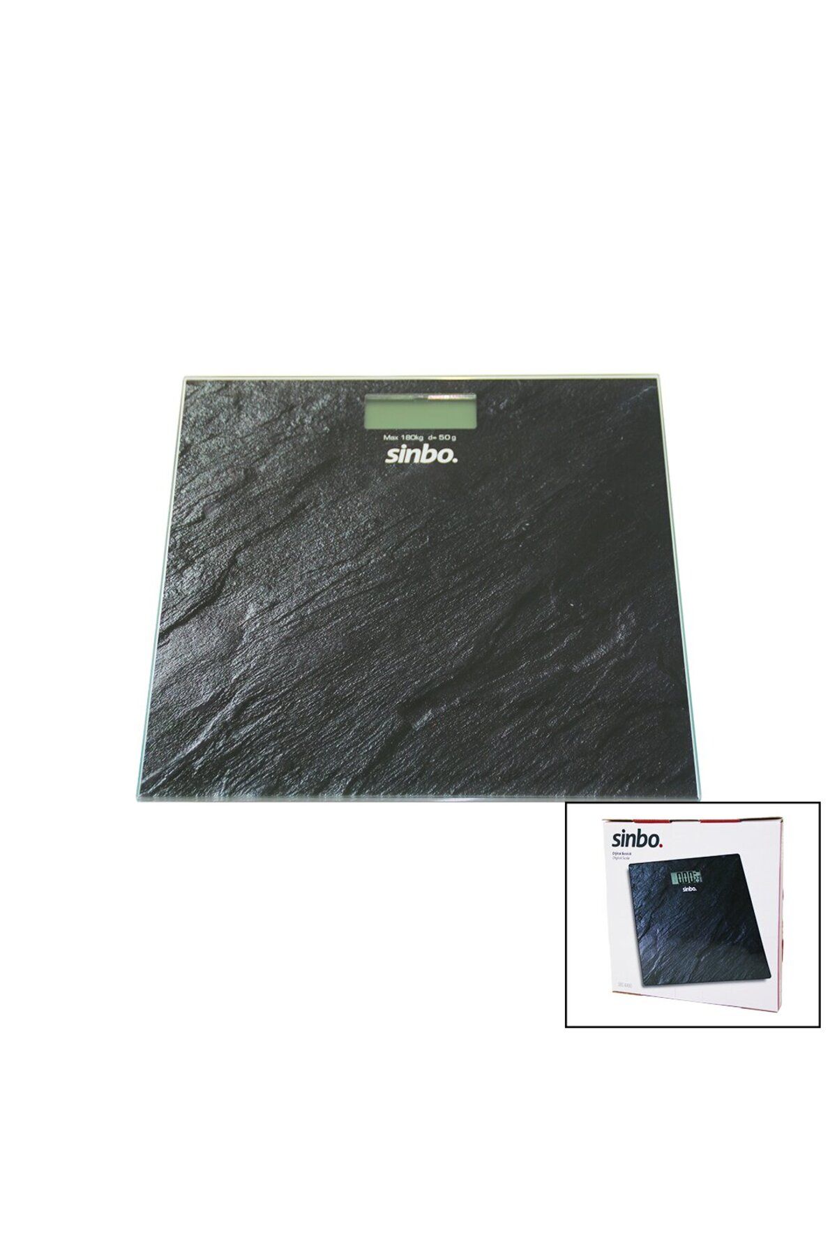 Lunaross DİJİTAL - PİLLİ  CAM BANYO BASKÜLÜ  LCD EKRAN - SICAKLIK GÖSTERGELİ   180KG/50GR   26X26CM