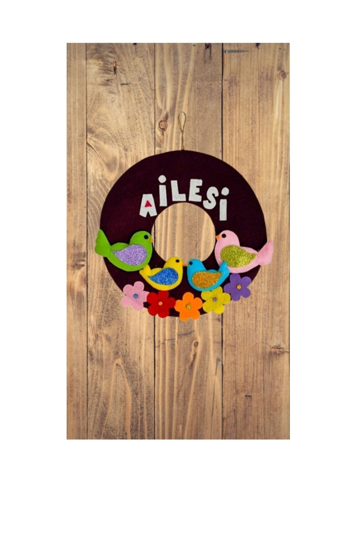 B&M-100% Handmade Door Ornament with Bird Figure - Felt Specially Designed and Written 2