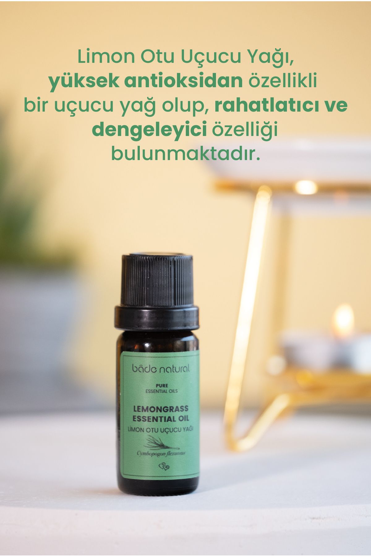 روغن مراقبتی اسانس چمن لیمو 100 ٪ خالص 10 میل Bade Natural