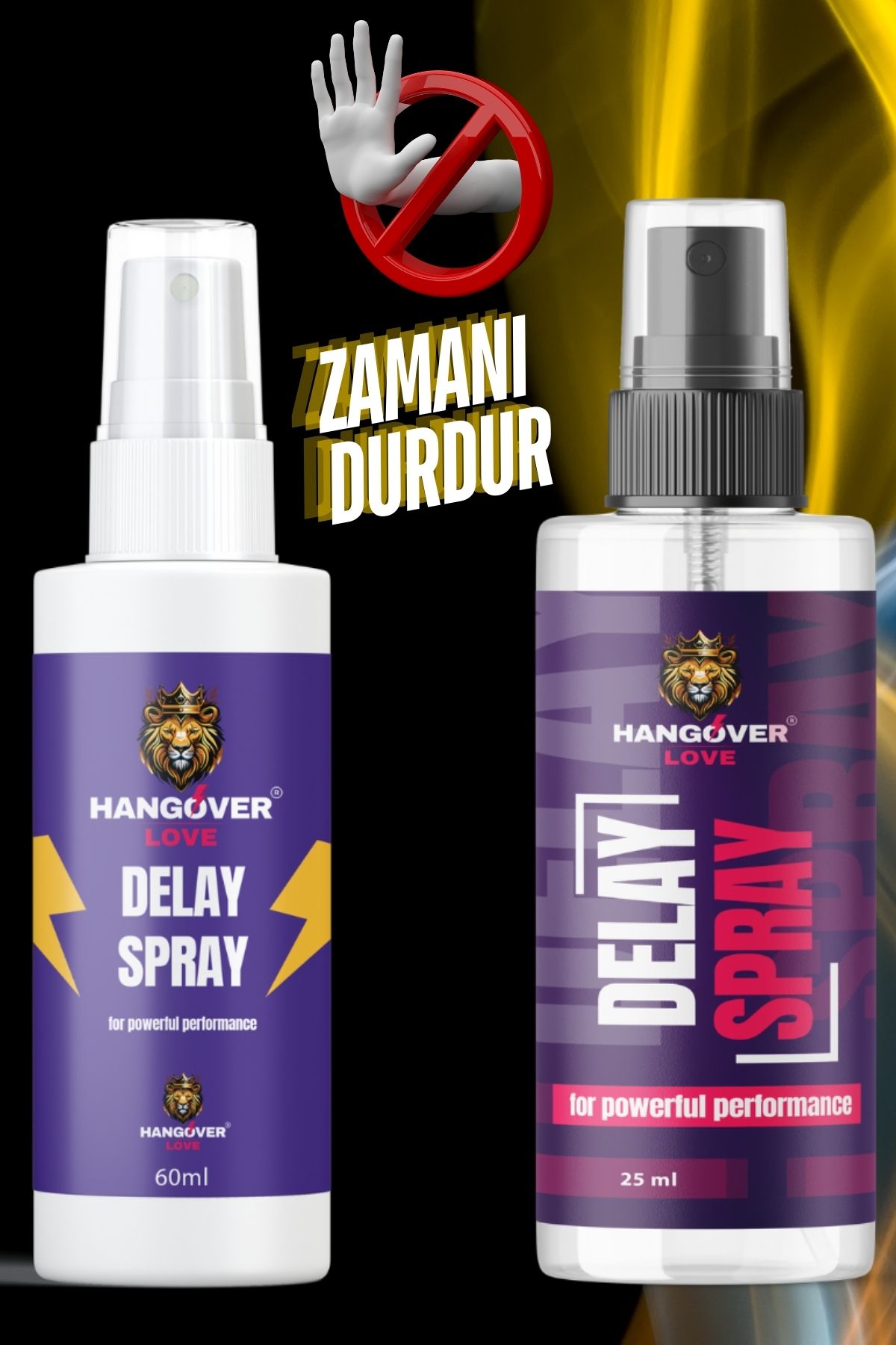 Hangover Love 2 li Set Sertleştiricili Geciktiricili Sprey Özel Premium Ürün Yeni Formül A-plus