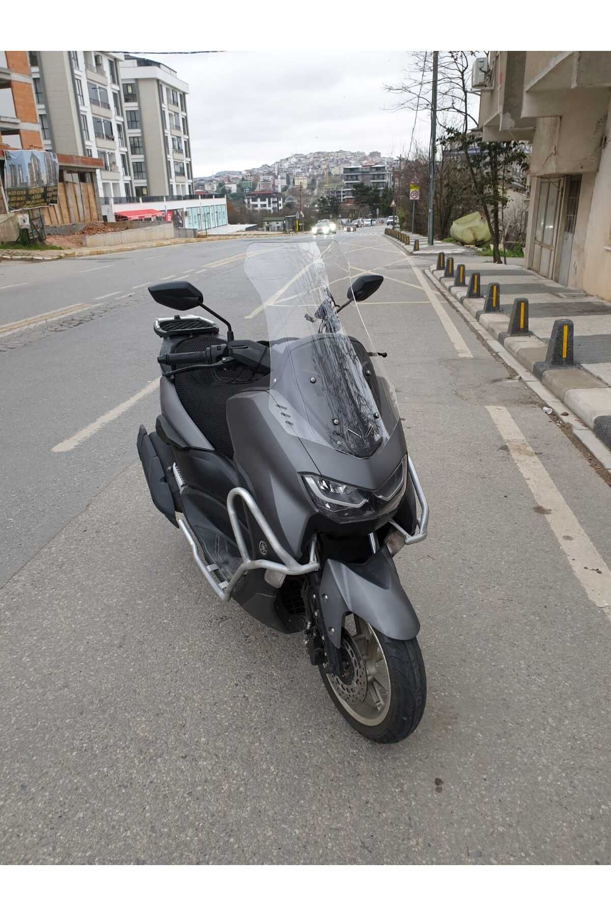 Falcon Cmax 155 Siperlik Ön Cam 2023-2025 Model 65cm Şeffaf Renkli 4mm ORTA BOYLU CAM