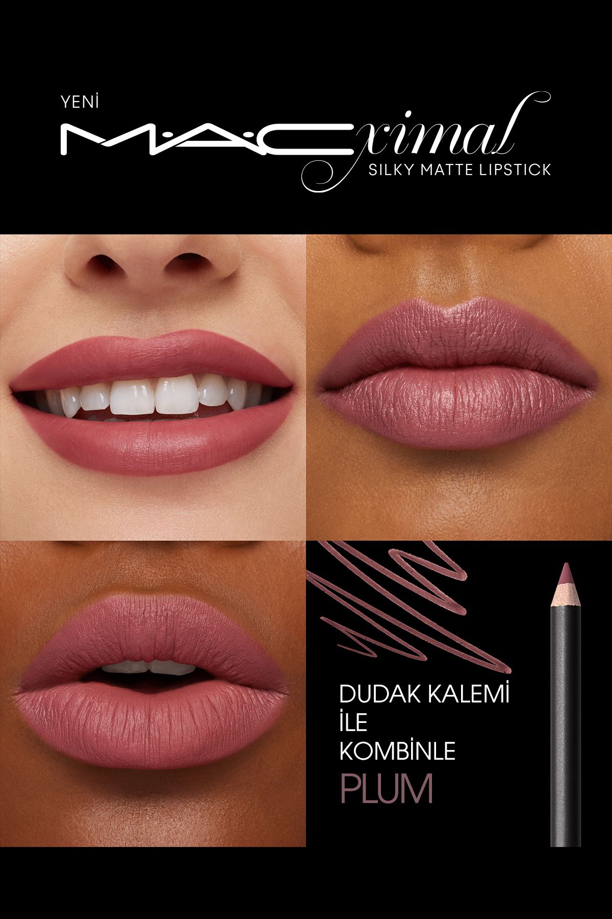 Mac M·a·cxımal Silky Matte Lipstick Nemlendirme Etkili Yoğun Renk Sağlayan Ruj - Twig Twist-5