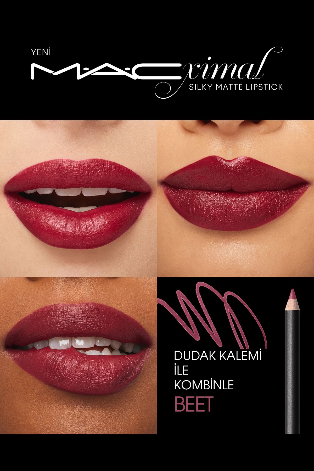 Mac M·a·cxımal Silky Matte Lipstick Nemlendirme Etkili Yoğun Renk Sağlayan Ruj - D For Danger-5