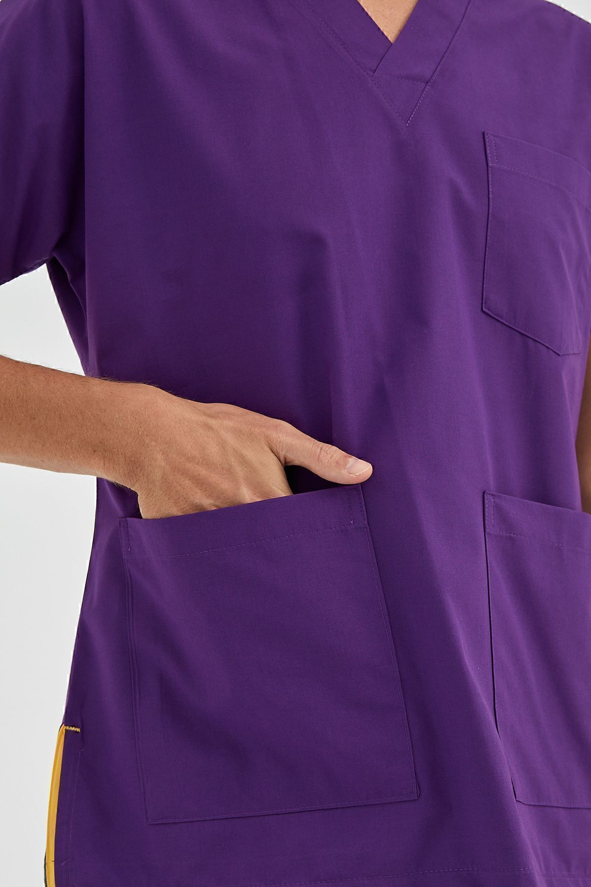 ÇİZGİ MEDİKAL-Dr Greys Terikoton - Custom Purple Doctor & Nurse Jersey Surgical Team, Thin Fabric (Bottom Top) 5