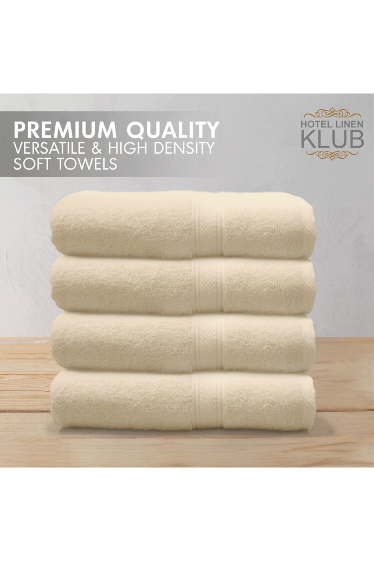 Hotel Linen Klub-600-GSM Cotton Terry Bath Towel Set - Soft & Highly Absorbent, Quick-Dry 3